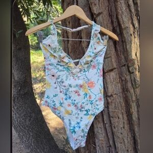 Anthropologie Somedays Lovin Floral Bathing Suit